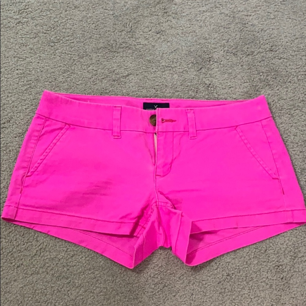 Hot pink shorts